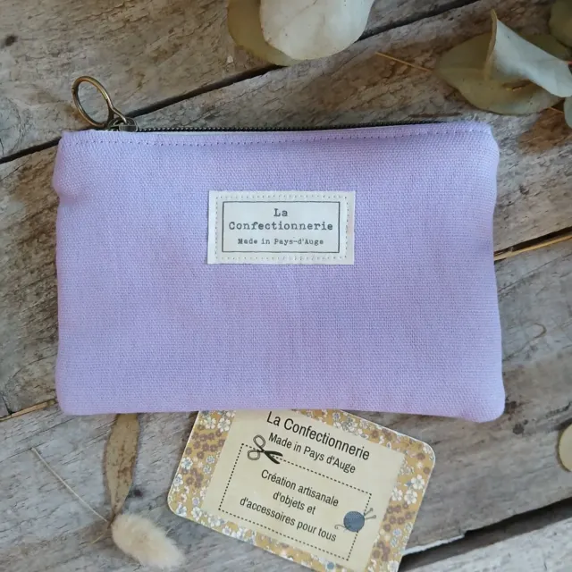 Trousse / pochette parme
