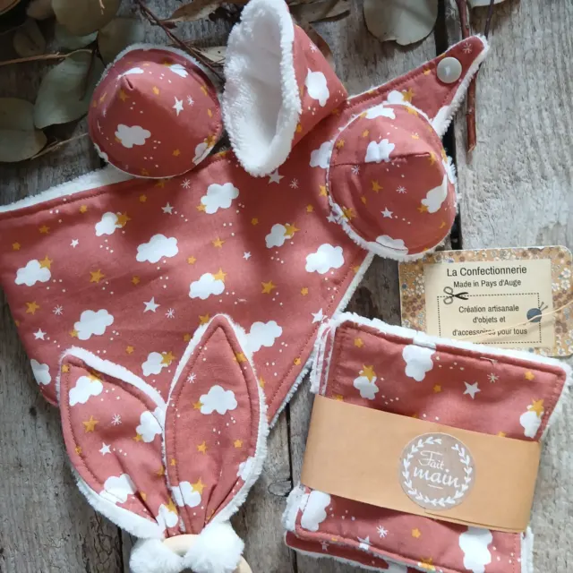 Coffret naissance bébé – Nuage terracotta