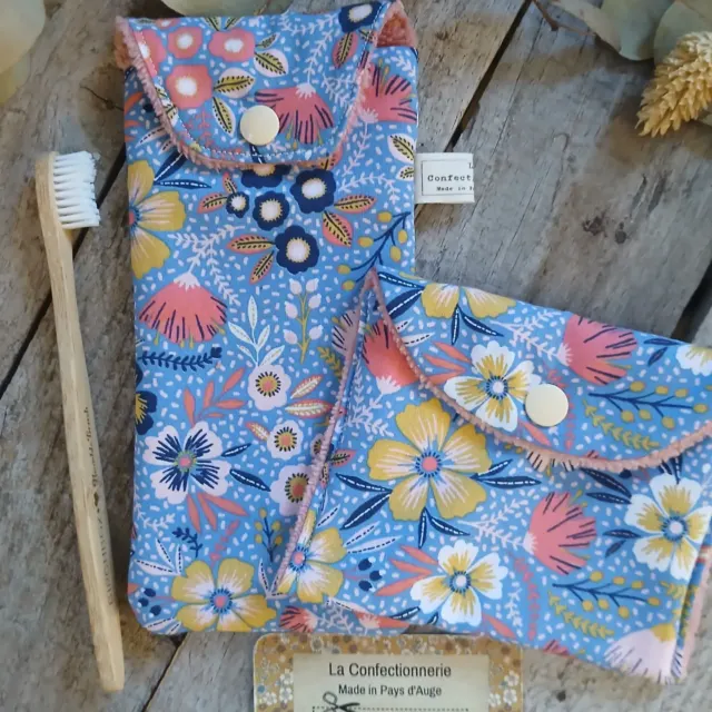 Duo nomade – Pochette à brosse à dents & pochette à savon 🌿