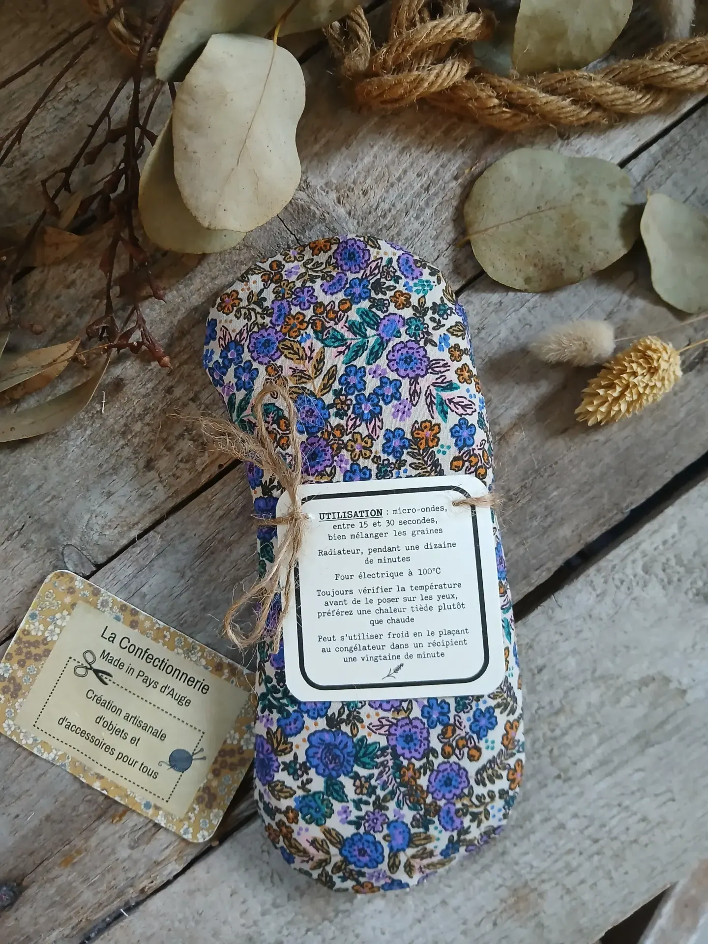 Coussinet de relaxation pour les yeux - fleuri violet – Image 6