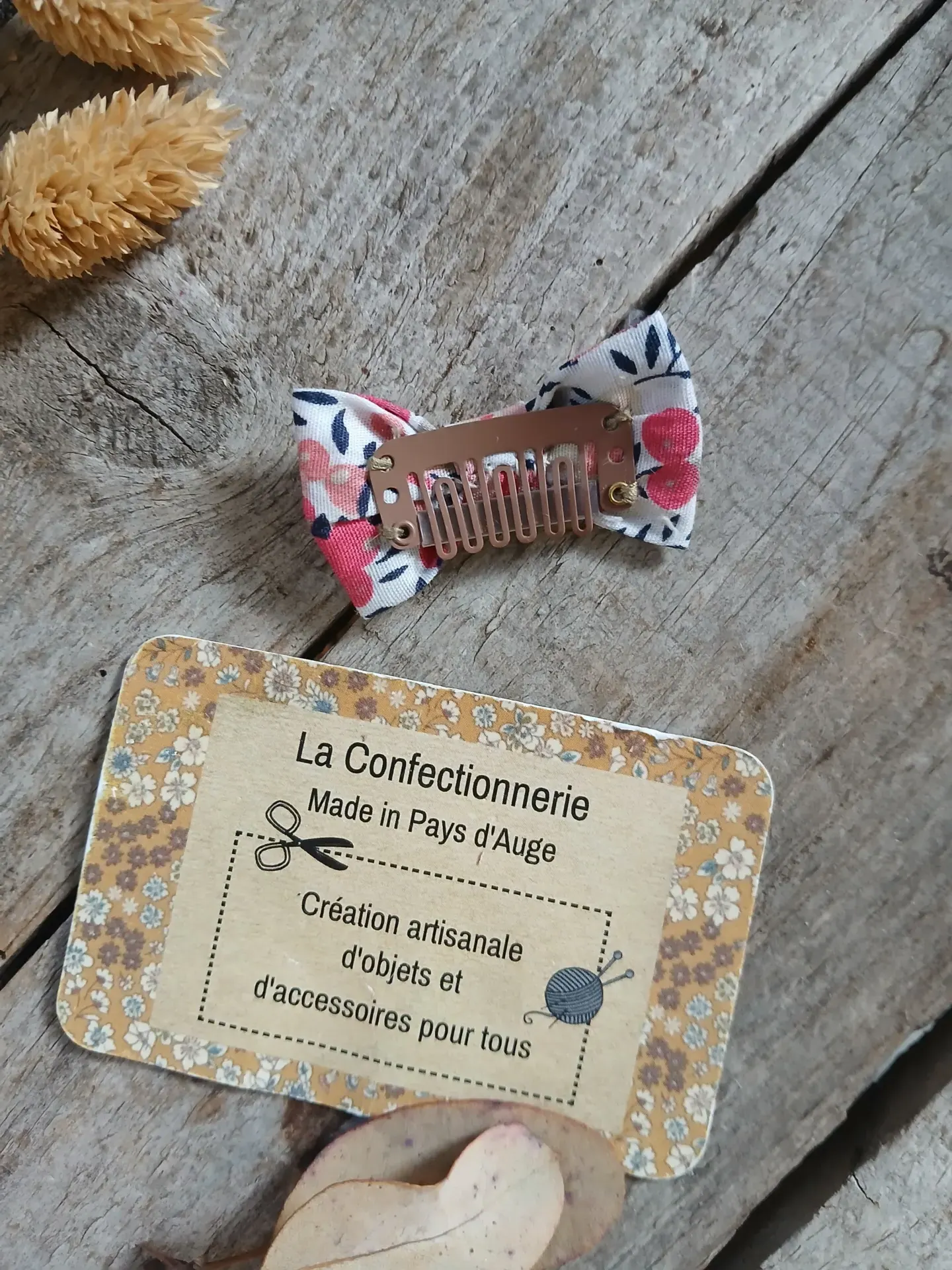 Petite barrette anti-glisse pour bébé et enfant - fleurs roses – Image 3