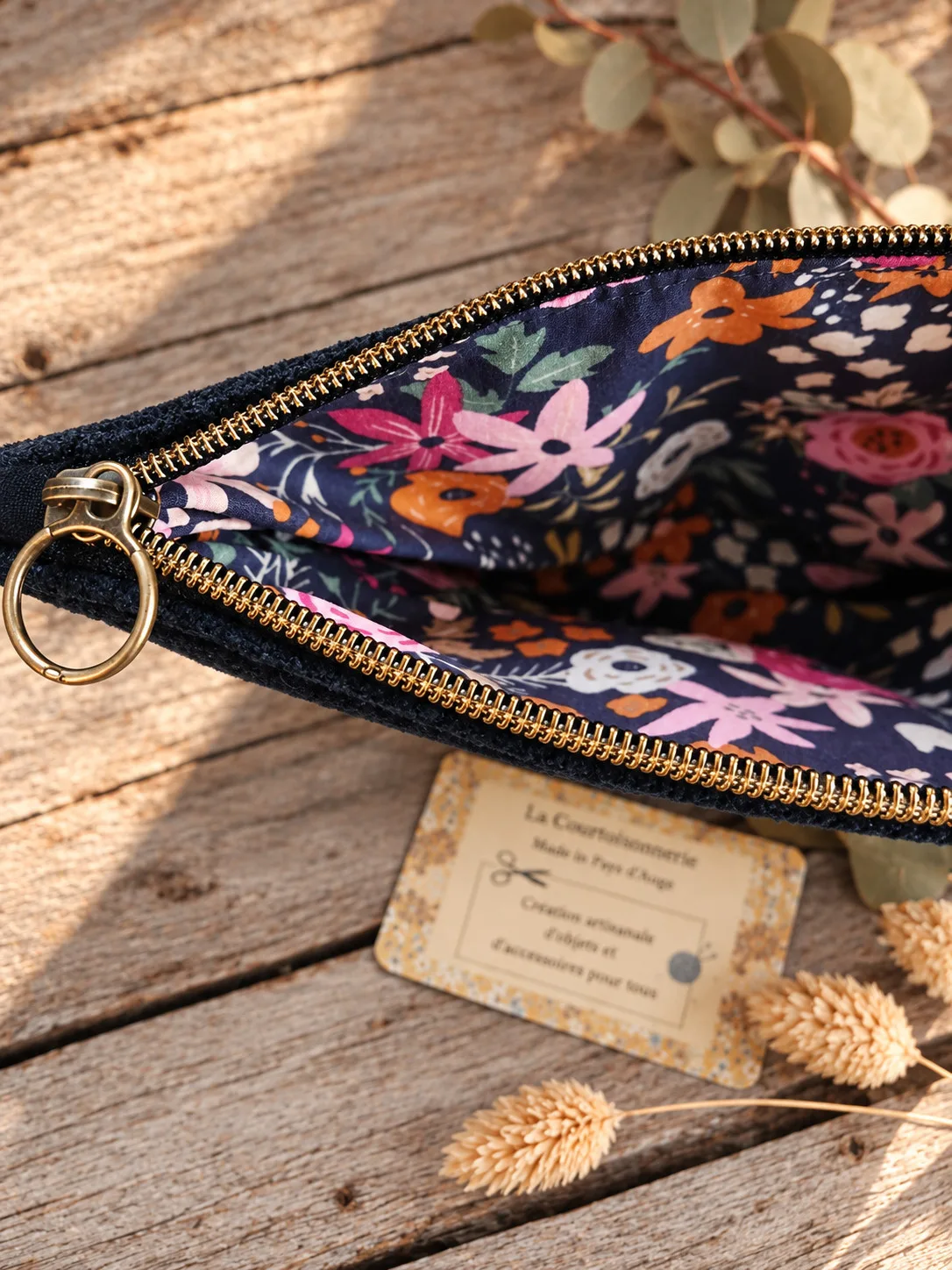 Trousse triangle - format moyen - Noir tout doux – Image 4