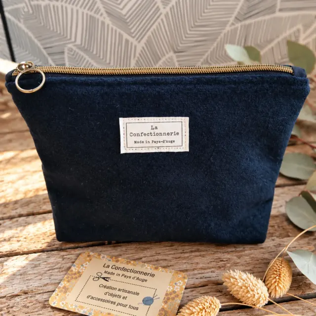 Trousse triangle - format moyen - Noir tout doux